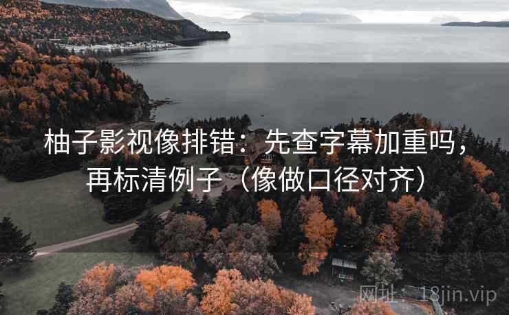 柚子影视像排错：先查字幕加重吗，再标清例子（像做口径对齐）